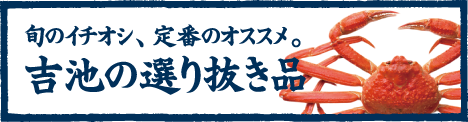 吉池の選り抜き品