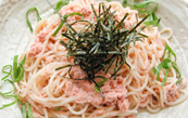 秋鮭と明太子のパスタ 1,180円（税込）
